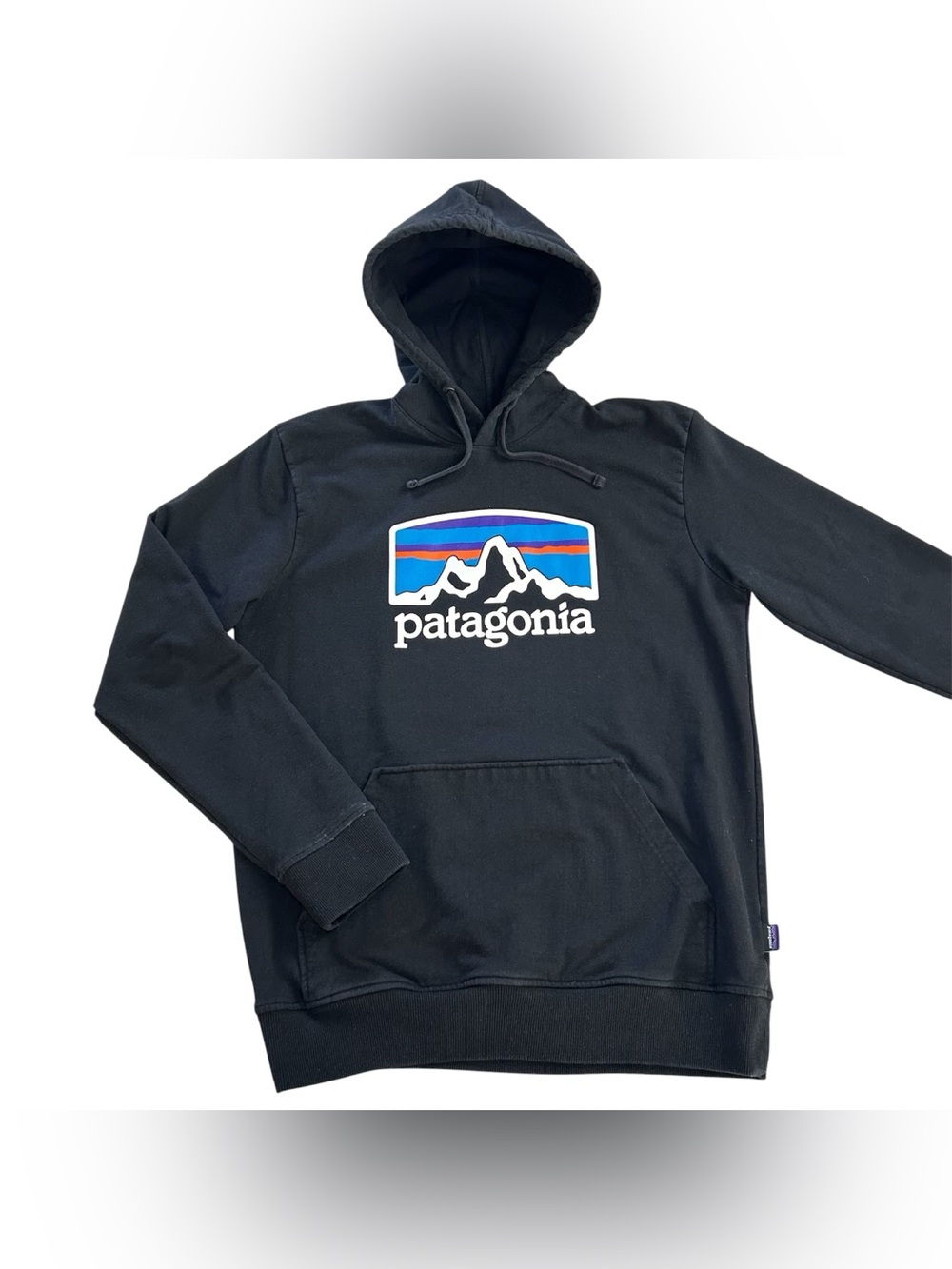 Patagonia Men's Fitz Roy Horizons Uprisal Hoody Sweatshirt Pullover Black size M